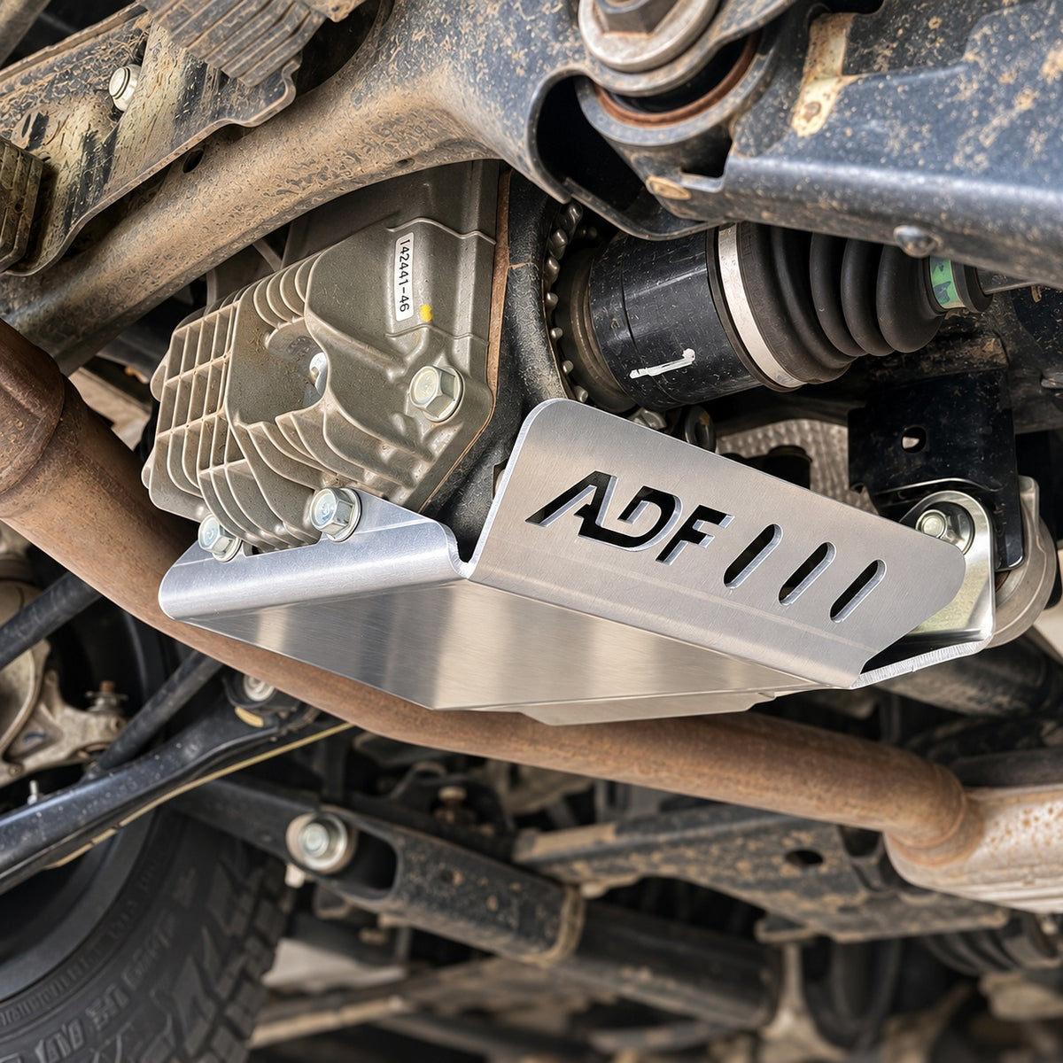 1 Bolt ADF Rear Differential Skid Plate