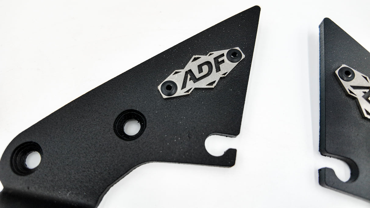 2020-2025 Subaru Outback & Wilderness' off-road performance with improved visibility during low-light conditions using our ADF Ditch Light Mounting Brackets.