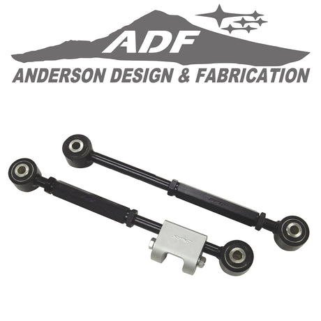 This set of 2 adjustable lower control arms will provide up to ±1.5° of additional camber and toe adjustment for all 1993 - 07 Imprezas, STis and WRXs as well as Saab 9-2Xs. Specially designed for the performance enthusiast, these arms can be used on lowered or stock ride height vehicles.