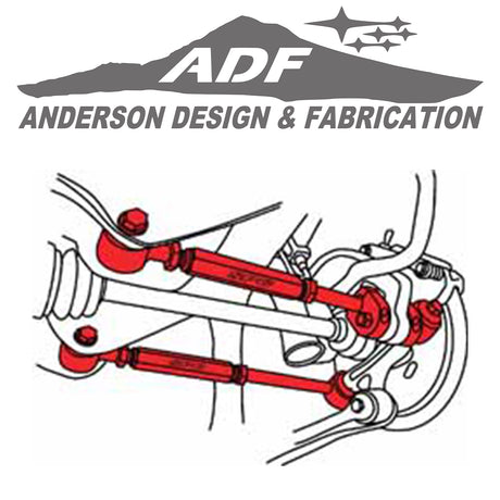 This set of 2 adjustable lower control arms will provide up to ±1.5° of additional camber and toe adjustment for all 1993 - 07 Imprezas, STis and WRXs as well as Saab 9-2Xs. Specially designed for the performance enthusiast, these arms can be used on lowered or stock ride height vehicles.