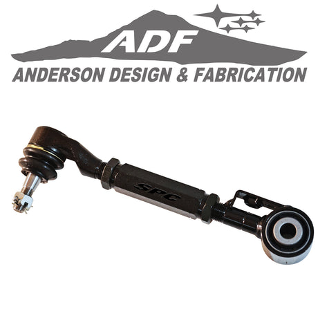 The Subaru Adjustable Rear Toe EZ Arm provides maximum toe change required due to camber changes. The toe arm incorporates an integrated OE style ball joint and is easily adjusted for positive or negative toe.