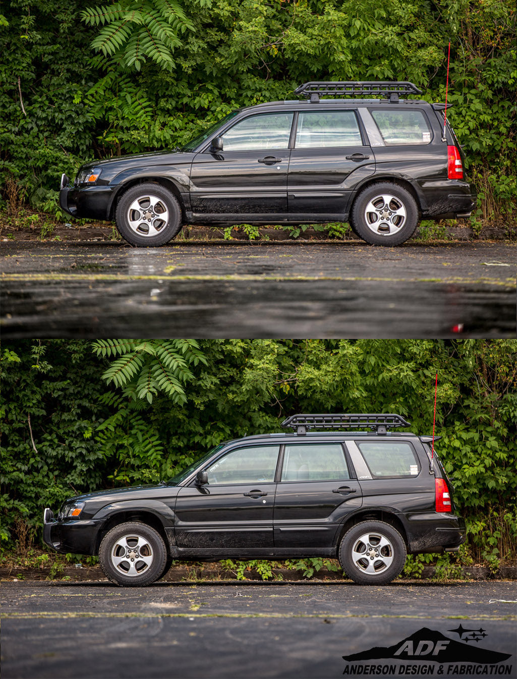 1998-2002 Forester 2" Strut Spacers - Anderson Design & Fabrication