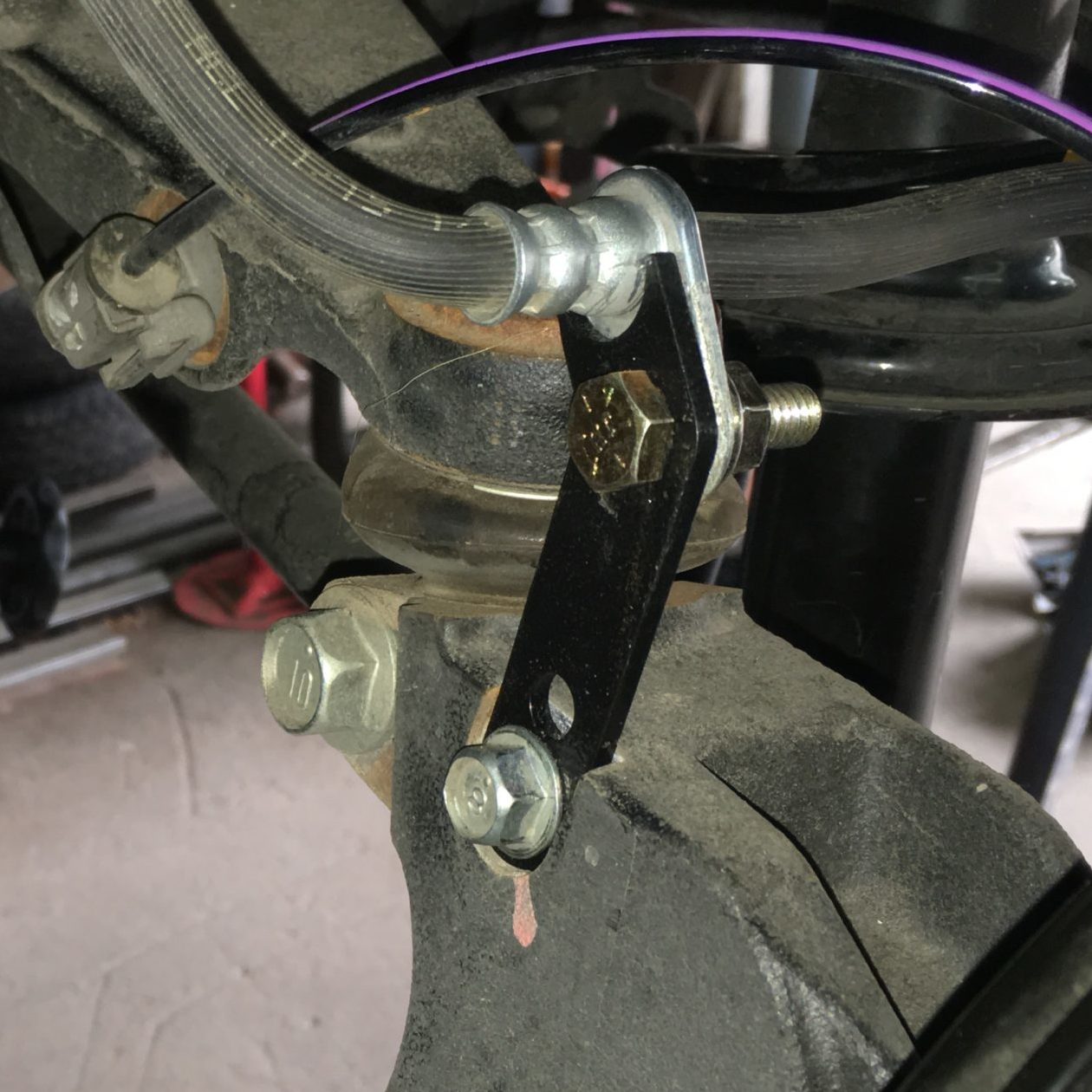 Brake line brackets Anderson Design Fabrication