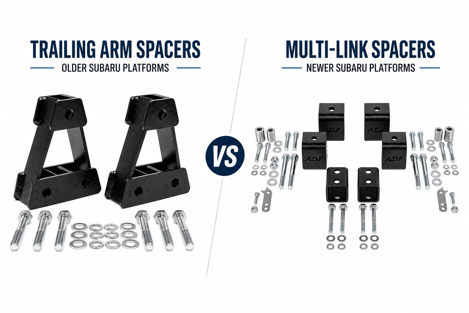 Subaru Trailing Arm Spacers vs. Multi-Link Spacers: What's the Difference?