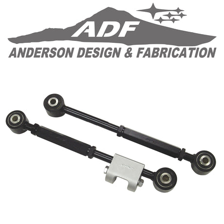 This set of 2 adjustable lower control arms will provide up to ±1.5° of additional camber and toe adjustment for all ﻿1993 - 07 Imprezas, STis and WRXs as well as Saab 9-2Xs. Specially designed for the performance enthusiast, these arms can be used on lowered or stock ride height vehicles.